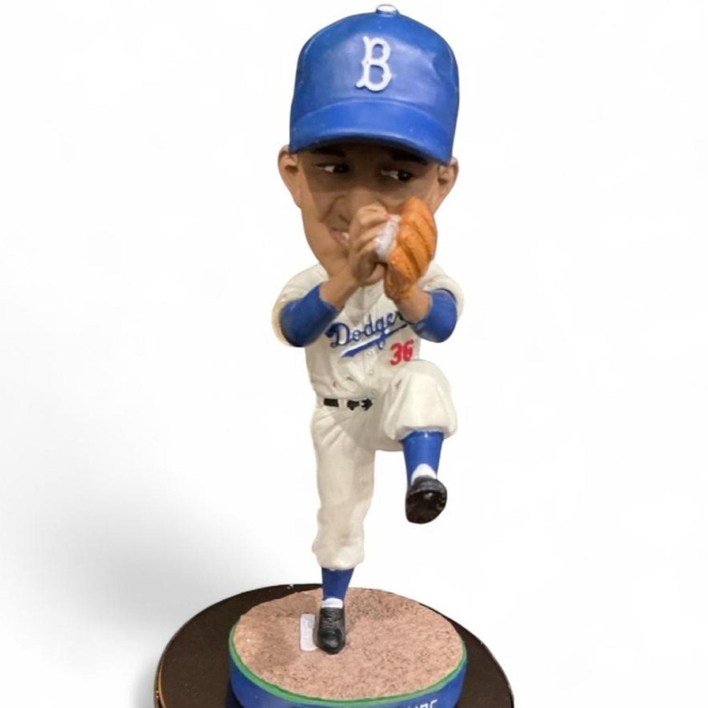 VTG Don Newcombe Bobblehead Brooklyn Dodgers OS White Blue Pitcher 36